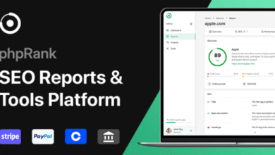 phpRank SEO Reports and Tools Platform SaaS Nulled