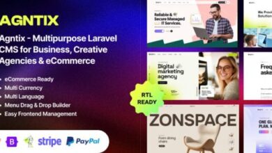 Agntix Multipurpose Laravel CMS for Business Portfolio Creative eCommerce