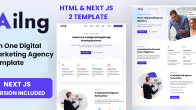Ailng 2 in One Digital Marketing Agency Template