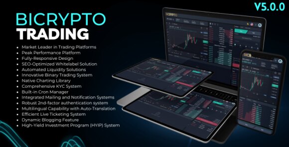 Bicrypto Crypto Trading Platform Binary Trading Investments Blog News Nulled Script