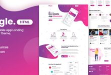 Bingle Mobile App Landing Page HTML Theme