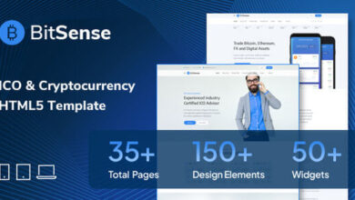 BitSense ICO and Cryptocurrency HTML5 Template