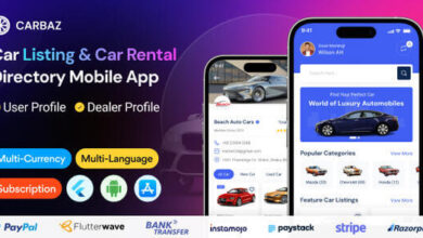Carbaz Car Listing and Car Rental Directory Flutter App
