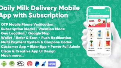 Dairy Products Grocery Daily Milk Delivery Mobile App with Subscription