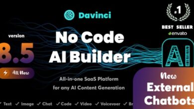 Davinci AI OpenAI Content Text Image Voice Chat Code Transcript and Video Generator