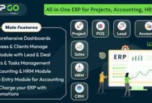 ERPGo SaaS All In One Business ERP With Project Account HRM CRM POS