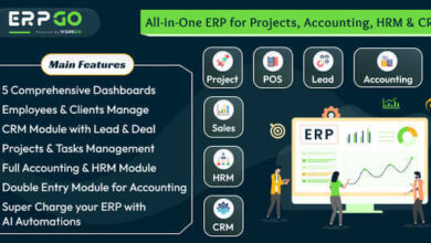 ERPGo SaaS All In One Business ERP With Project Account HRM CRM POS