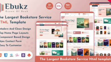 Ebukz eBooks and Reading Shop HTML Template