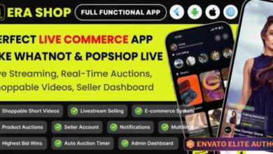 Era Shop Live Streaming Short Video Store Multi Vender App