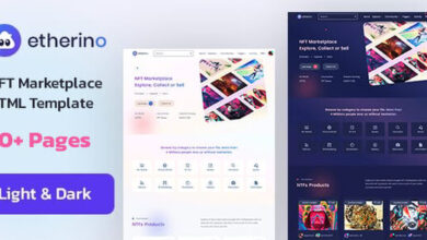 Etherino NFT HTML Marketplace