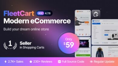 FleetCart Modern eCommerce CMS Nulled Script