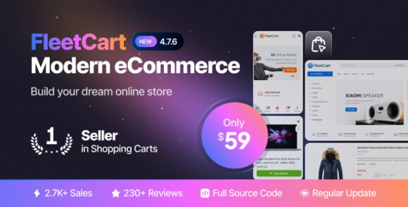 FleetCart Modern eCommerce CMS Nulled Script