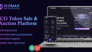 ICOMAX Token Sale and Auction Platform Nulled Script