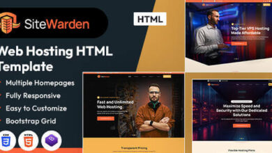 SiteWarden Web Hosting HTML Template