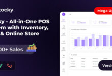 Stocky POS with Inventory Management Online Store and HRM Script