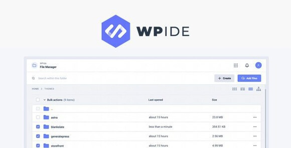 WPIDE File Manager and Code Editor WordPress Plugin