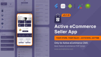 Active eCommerce Seller App Source
