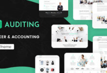 Auditing Accounting Consultant Finance WordPress Theme