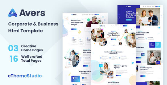 Avers Corporate and Business HTML Template