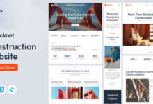 Bricknet Construction Company Website Tailwind Template