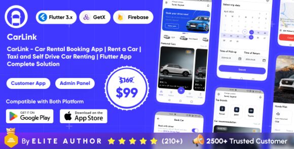 CarLink Car Rental Booking App Rent Taxi and Self Drive Car Renting