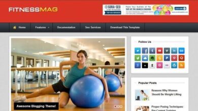 FitnessMag Fitness Blogger Template