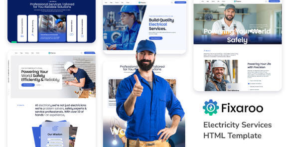 Fixaroo Electricity Services HTML Template