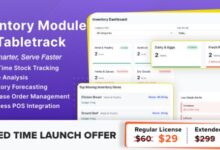 Inventory Module for Tabletrack Addon