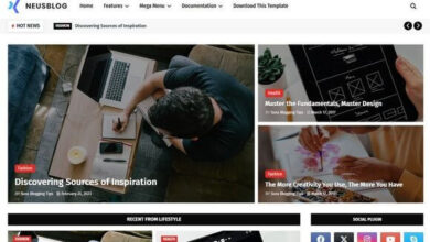 NeusBlog Personal Blog and Magazine Blogger Template