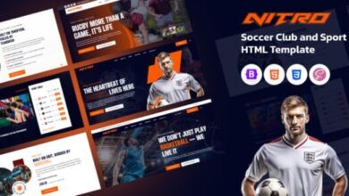 Nitro Soccer Club and Sport HTML Template Download