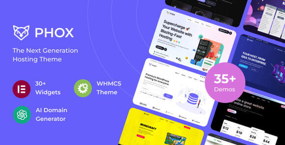 Phox - Hosting WordPress & WHMCS Theme Download