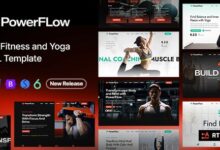 PowerFlow - Gym Fitness and Yoga HTML Template