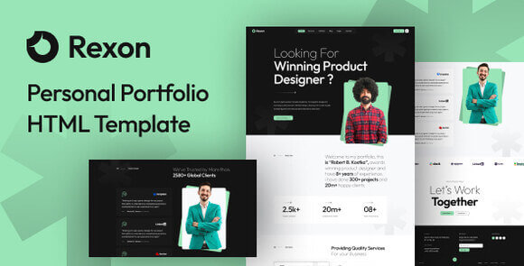 Rexon Personal Portfolio HTML Template