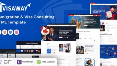 Visaway Immigration and Visa Consulting HTML Template
