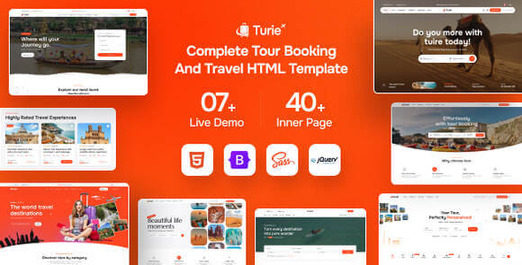 Download Turie – Travel & Tour Booking HTML Template